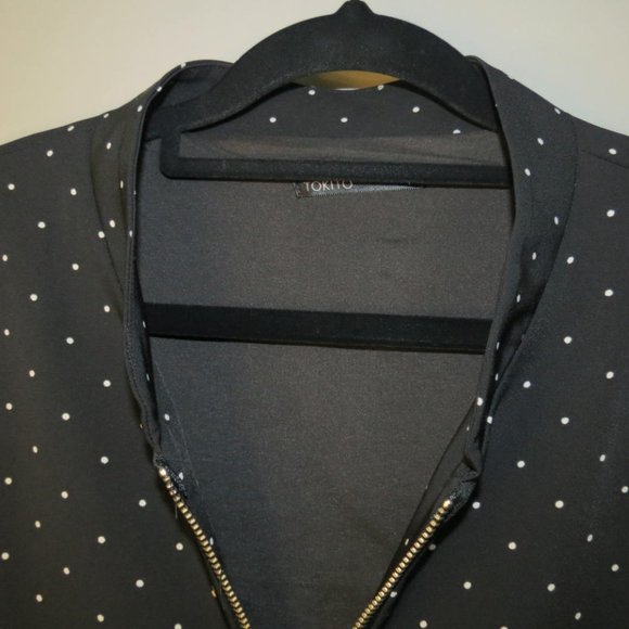 TOKITO - light lined bomber style jacket - front zip - size 14 - Picture 3 of 5